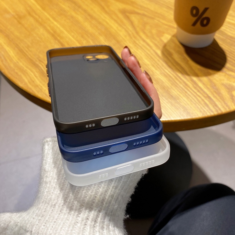 Ốp Điện Thoại Siêu Mỏng Bề Mặt Nhám In Hình We Bare Bears Cho iPhone14 14Promax 11ProMax 13Pro Max Xs