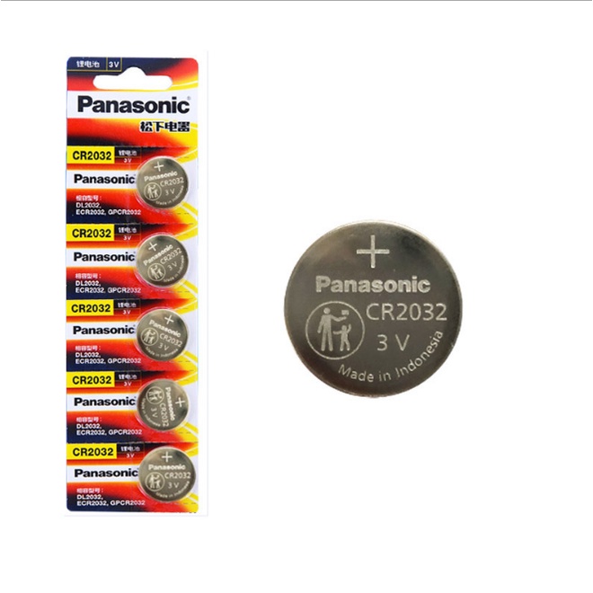 1 VIÊN pin panasonic CR2032 dùng đồng hồ kim Điện tử 3V Pin cúc áo được sử dụng phổ biến trong các thiết bị điện tử