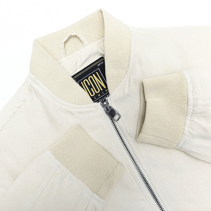 Áo Khoác Bomber ICON DENIM Chất Da Lộn Tay Phối Túi Hộp | BigBuy360 - bigbuy360.vn