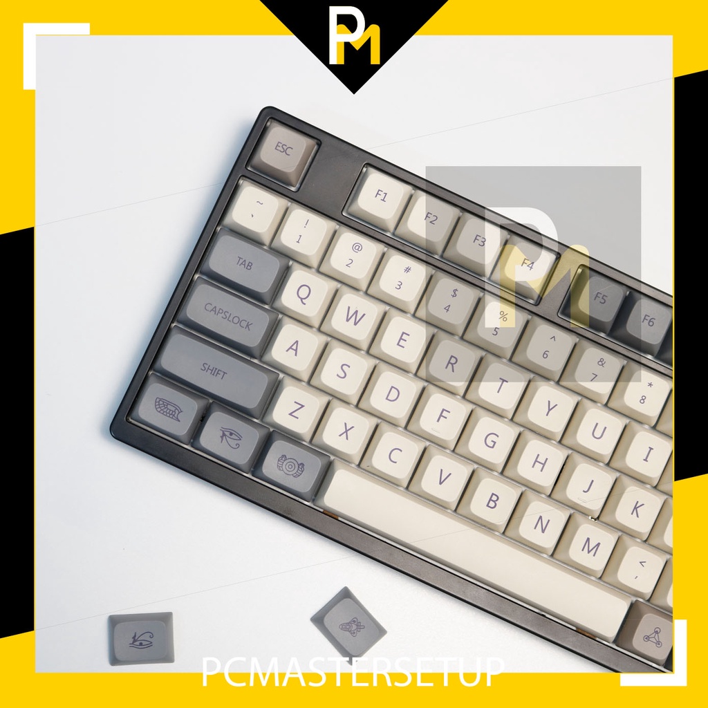 Keycap pbt xda Retro Element nguyên tố cao 9.5mm 121 phím, nút cho bàn phím cơ của pcmaster