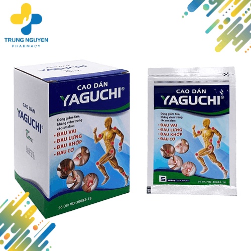 Hộp cao dán hỗ trợ giảm đau Yaguchi (Gói 5 miếng - Hộp 20 gói)
