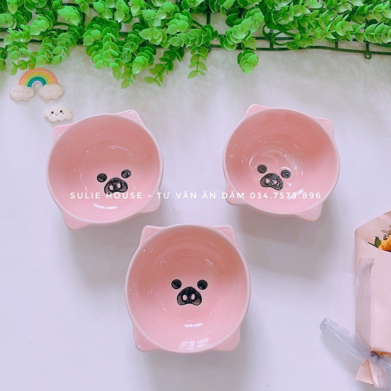 Bát lợn nhỡ mới cho bé ăn dặm
