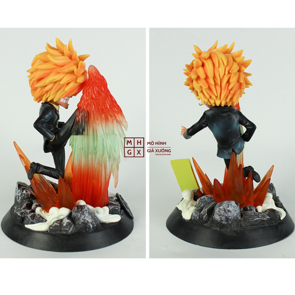 Mô Hình Vinsmoke Sanji Hắc Cước (Chân Đen) Trạng thái chiến đấu Cao 18cm - Tượng Figure One Piece