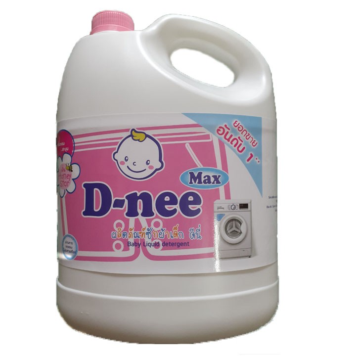 Nước Giặt Quần Áo Trẻ Em Dnee-Max 3800ml - Dnee-Max Làm Mềm Vải -Hương Thơm Dịu Nhẹ