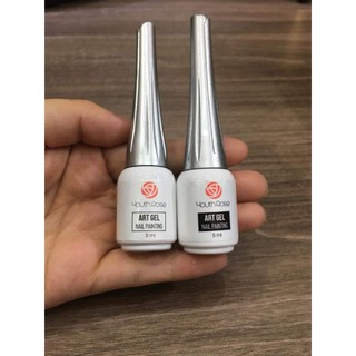 cọ nét gel hoa hồng màu đen trắng