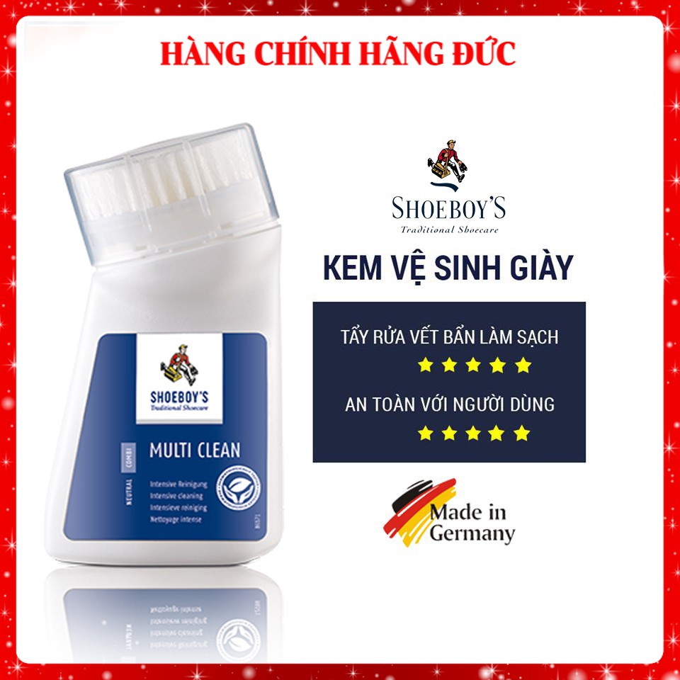 Vệ Sinh Giày Shoeboy Nhập Khẩu Từ Đức Làm Sạch Giày Sneaker Dung Dịch Tẩy Trắng Giày Thể Thao Bọt Vệ Sinh Giầy Đa Năng