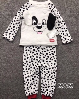 Set bộ nỉ lông Primark chó đốm