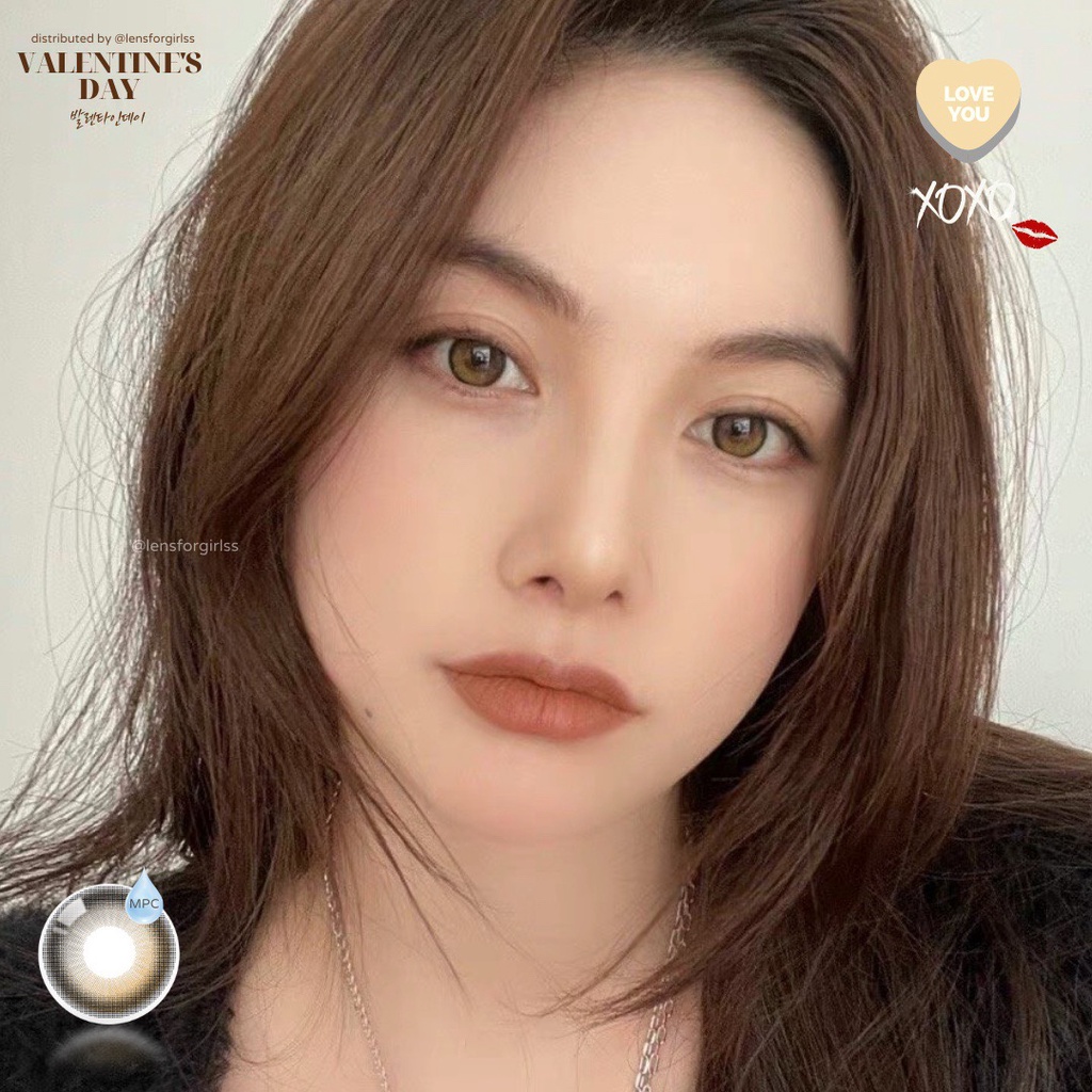 Kính áp tròng DAYMOOD BROWN hiệu ứng filter bóng mắt dành cho mắt nhạy cảm - chính hãng OLOLA | Hsd 6 tháng