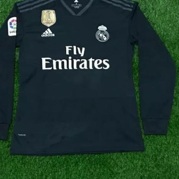 Áo Thun Đá Banh Tay Dài Real Madrid 2018 / 19