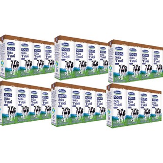 COMBO 6 LỐC SỮA TƯƠI TIỆT TRÙNG VINAMILK SÔCÔLA 180ML