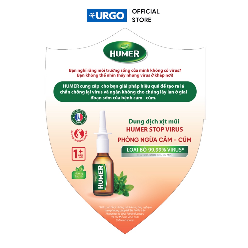 Dung dịch xịt mũi Humer Stop Virus