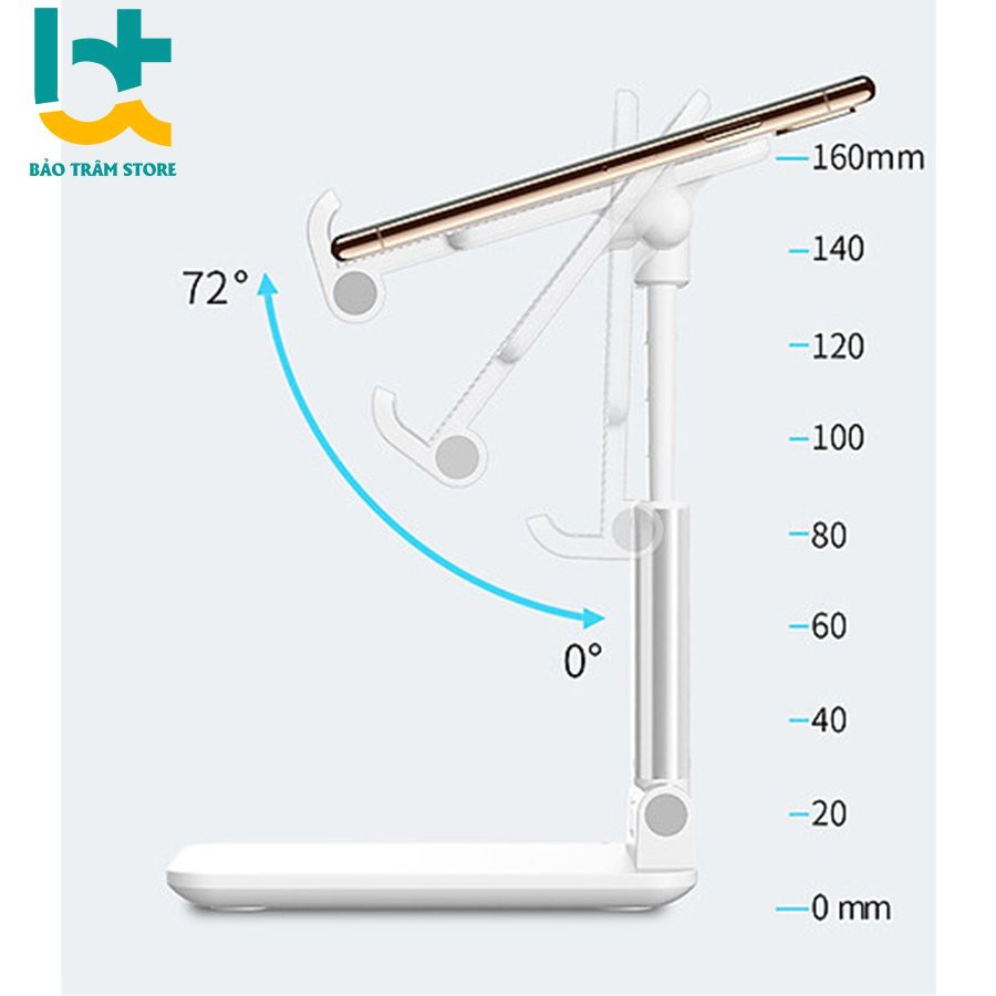 giá đỡ điện thoại giá đỡ đt hợp kim nhôm siêu bền - chỉnh độ cao