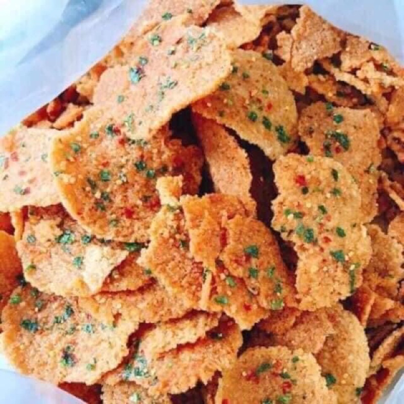 1Kg Cơm cháy mắm hành vỡ loại ngon giòn mới