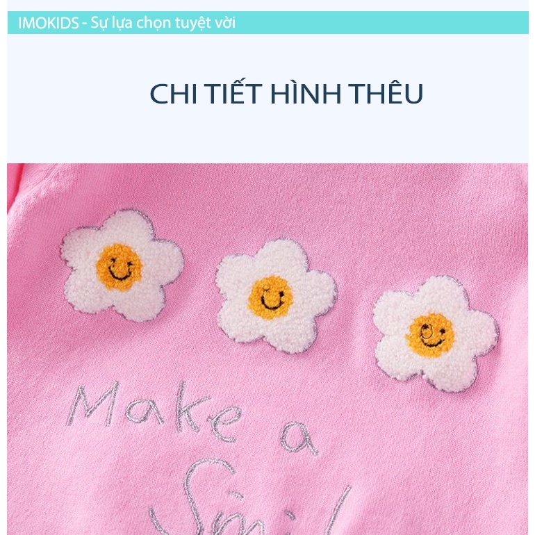 Áo len bé gái 07-18kg áo khoác trẻ em Quảng Châu chất len đẹp mẫu thỏ hoa dễ thương len chui đầu cho bé mùa thu đông