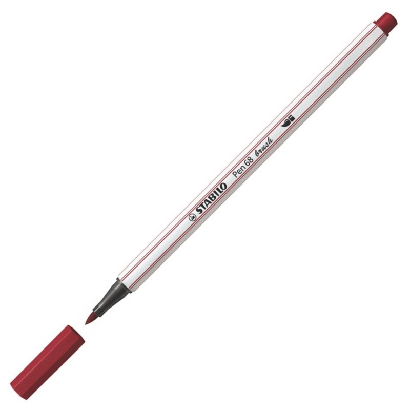 Bút lông Stabilo brush ĐỎ TÍA PN68BR-19