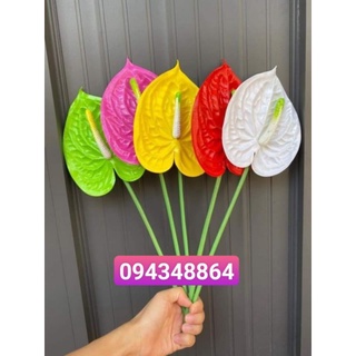 Combo 50 cành lá môn trang trí_ hoa giả