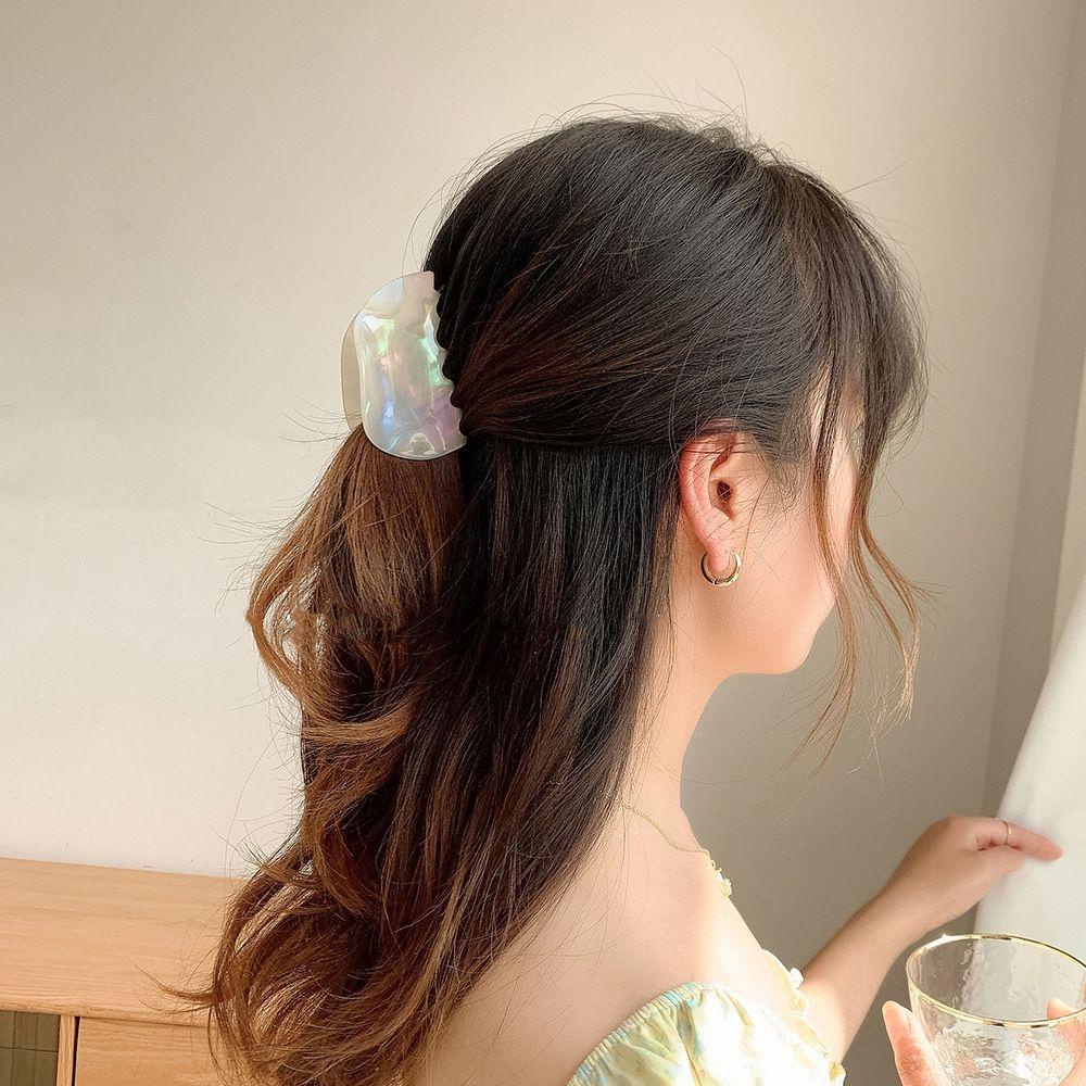 Kẹp Tóc Họa Tiết Vân Đá Cẩm Thạch Đơn Giản Phong Cách Vintage