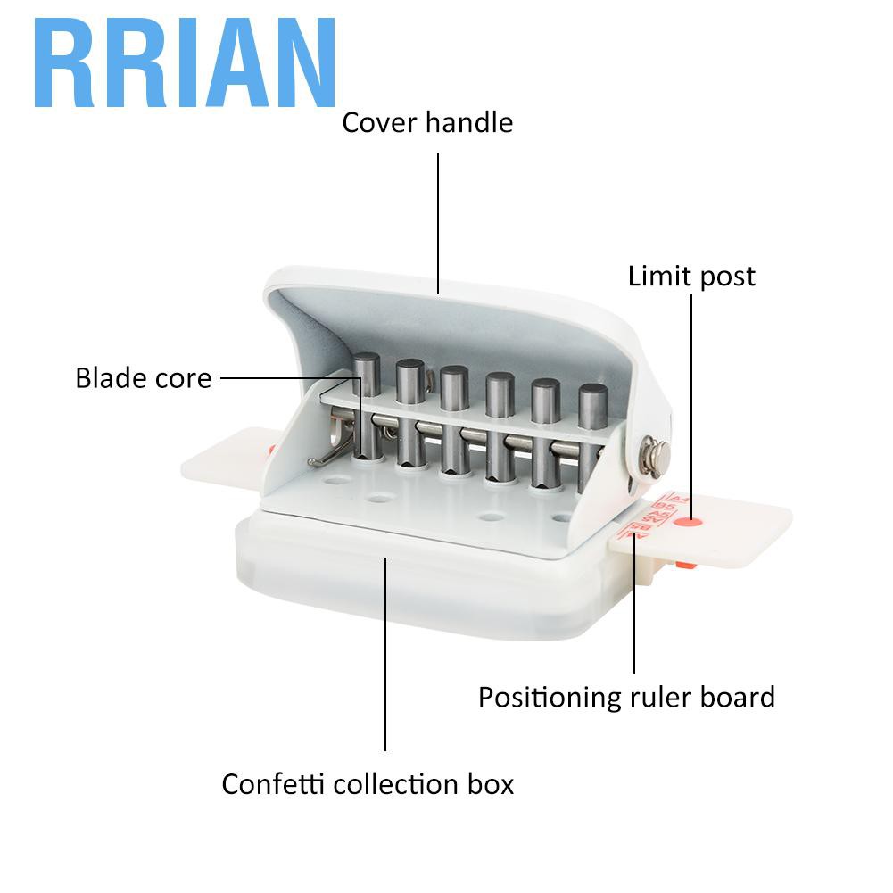 Dụng Cụ Bấm Lỗ Giấy 6 Lỗ A4