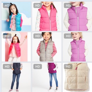 Áo bé gái old navy gile phao