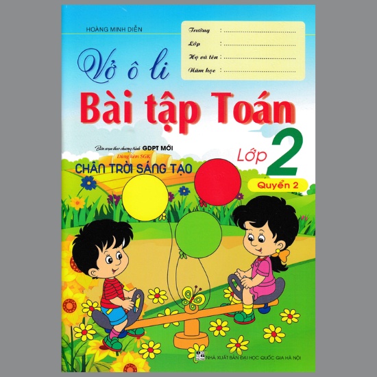 Sách - Vở Ô Li Bài Tập Toán Lớp 2 - Quyển 2 (Biên Soạn Theo Chương Trình GDPT Mới)