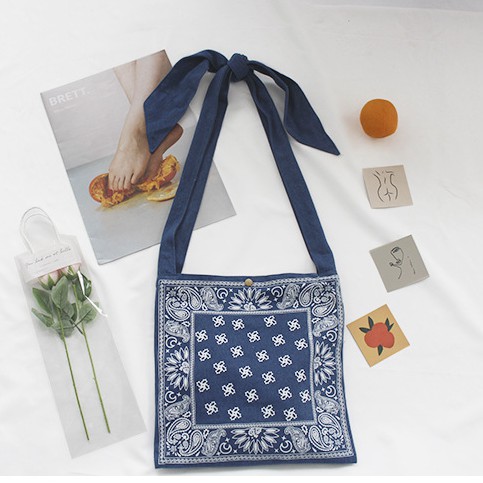 Túi tote vải canvas họa tiết truyền thống thổ cẩm