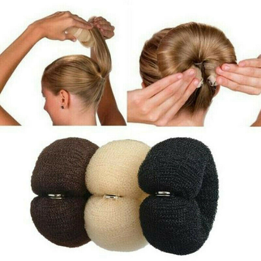 👗KAREN💍 Beauty Hair Curler Hairstyle Donut Hair Styling Tools Cute DIY Fashion Girls Women Hair Bun/Multicolor