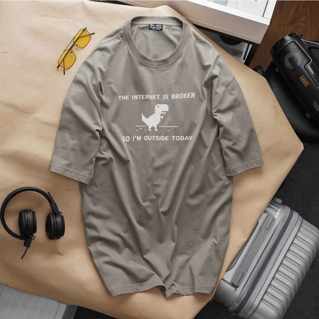 [bigsize] Áo thun cotton áo cặp bigsize nam nữ mặc đẹp in hình khủng long dễ thương 50-140kg