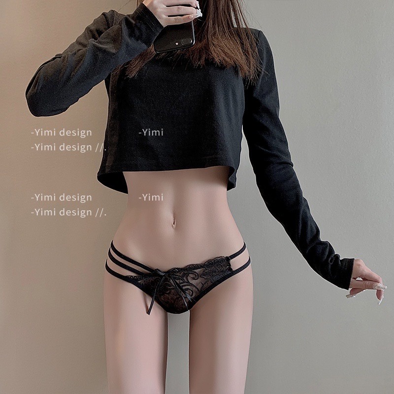 Quần Lót Ren Hoa 3 Màu Phối Dây Hông Siêu Xinh Mainia Shop