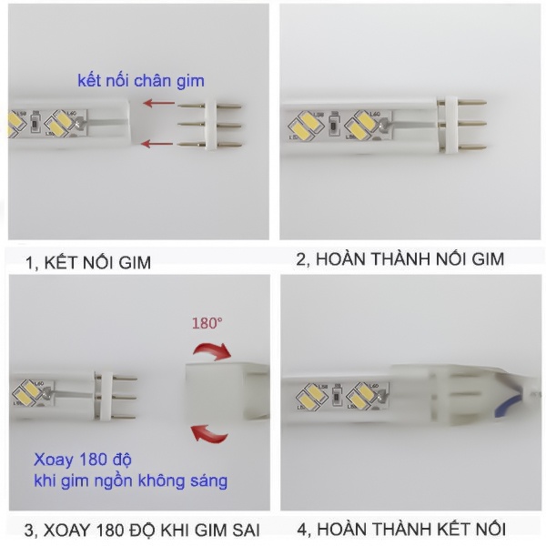 Đèn LED Dây 5730 đổi màu 3 chế độ vàng-dương-tím bộ 10m 15m 20m có kèm sẵn NGUỒN NỐI 220V trang trí hắt trần, bàn tủ kệ