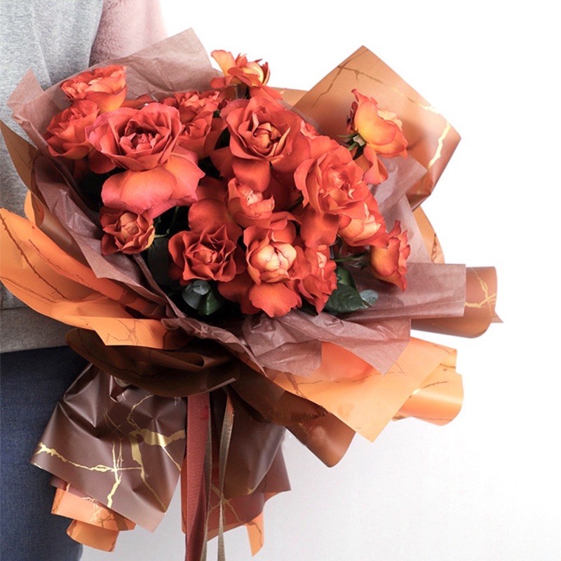 20 tờ mika mờ vân đá gói hoa siêu sang