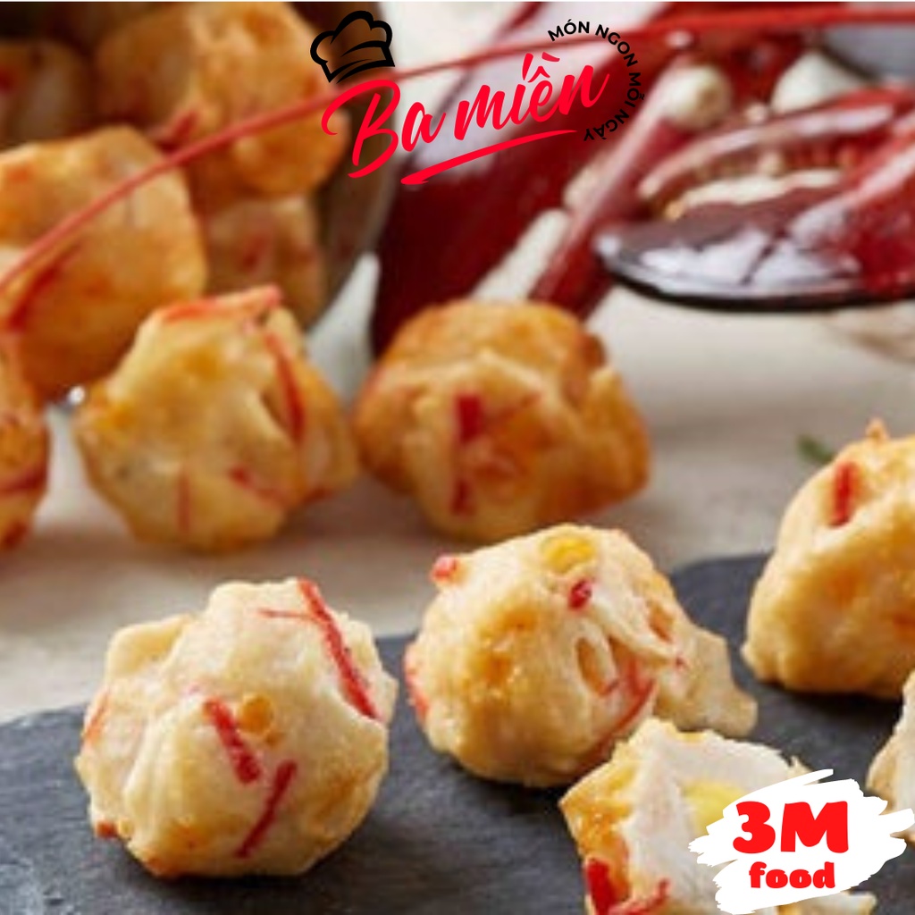 Tôm hùm viên malaysia siêu phẩm thả lẩu EB túi 500gr  3M FOOD AV
