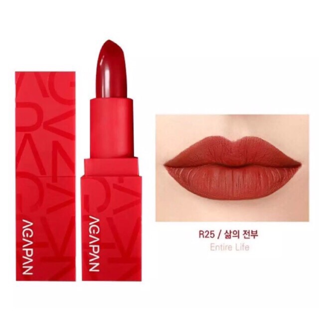 Son Agapan Pit A Pat Matte Lipstick Limited Edition phiên bản vỏ đỏ siêu quyến rũ