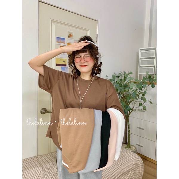 [ ẢNH THẬT ] Áo phông trơn basic cổ tròn cotton. Áo thun nữ vintage nhiều màu