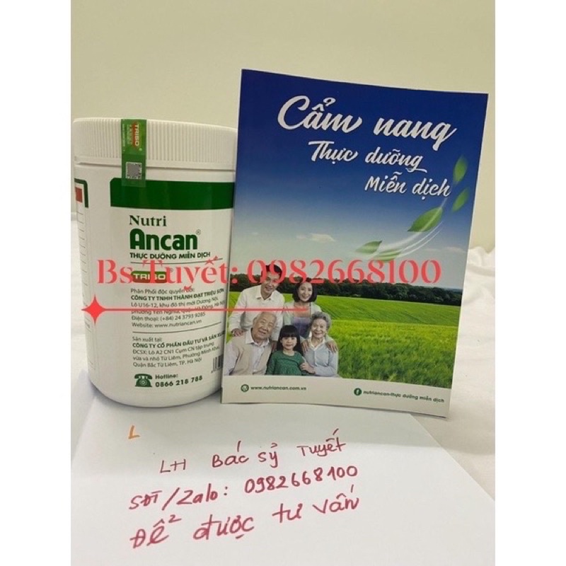 Thùng 6 lọ Nutri Ancan- Thực dưỡng miễn dịch- 350k/ hũ 400gr