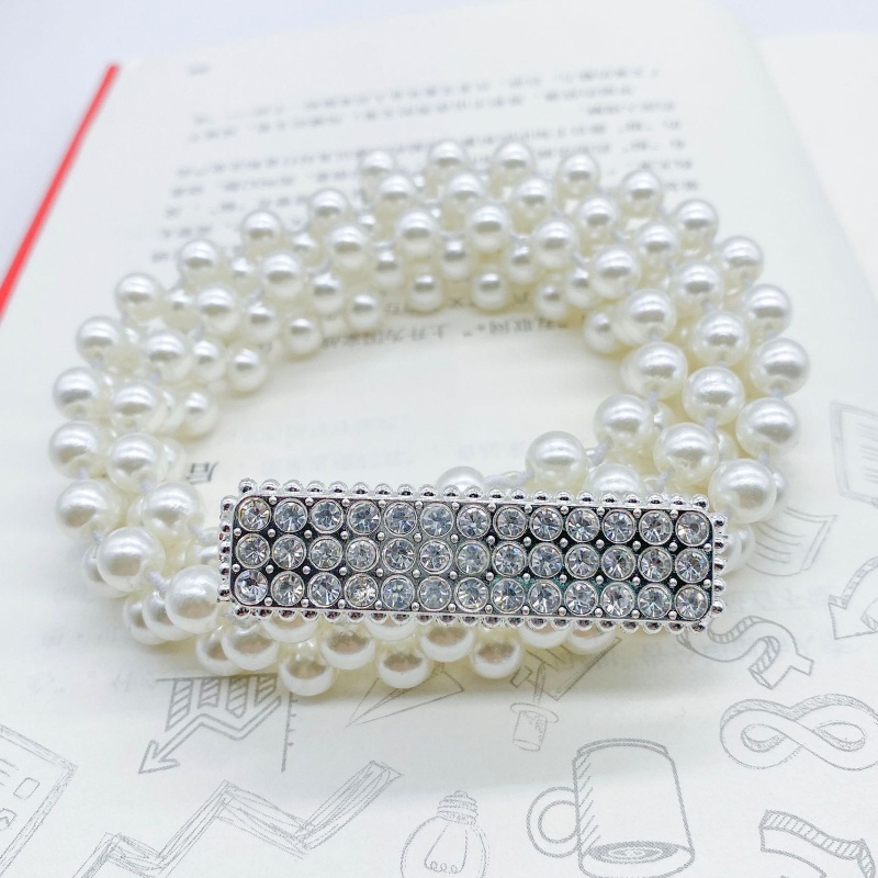 Thắt Lưng Dây Xích Dáng Dài Đính Ngọc Trai Thanh Lịch Thời Trang Dành Cho Nữ