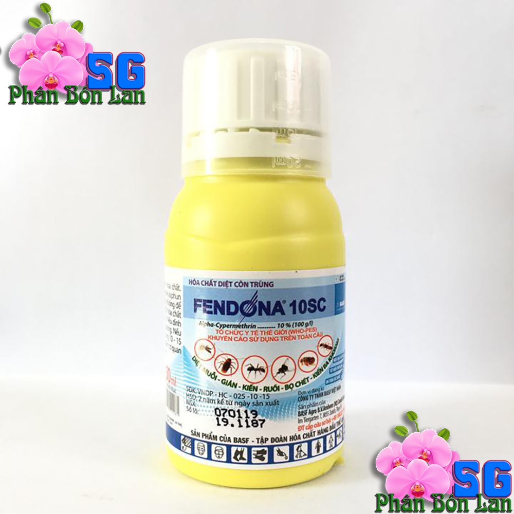 Thuốc diệt côn trùng FENDONA 10SC Chai 50ml – Diệt RUỒI, MUỖI, KIẾN, GIÁN