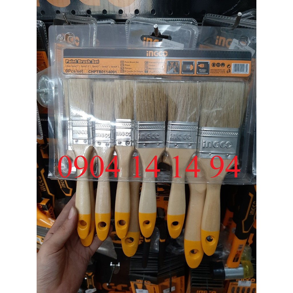 Bộ 9 cọ sơn Ingco CHPTB0114091
