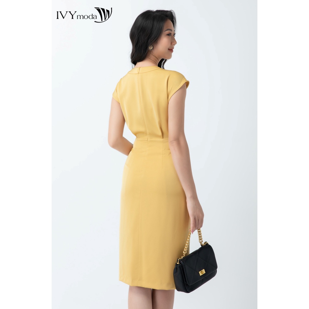 Đầm ôm tay liền IVY moda MS 48M6657