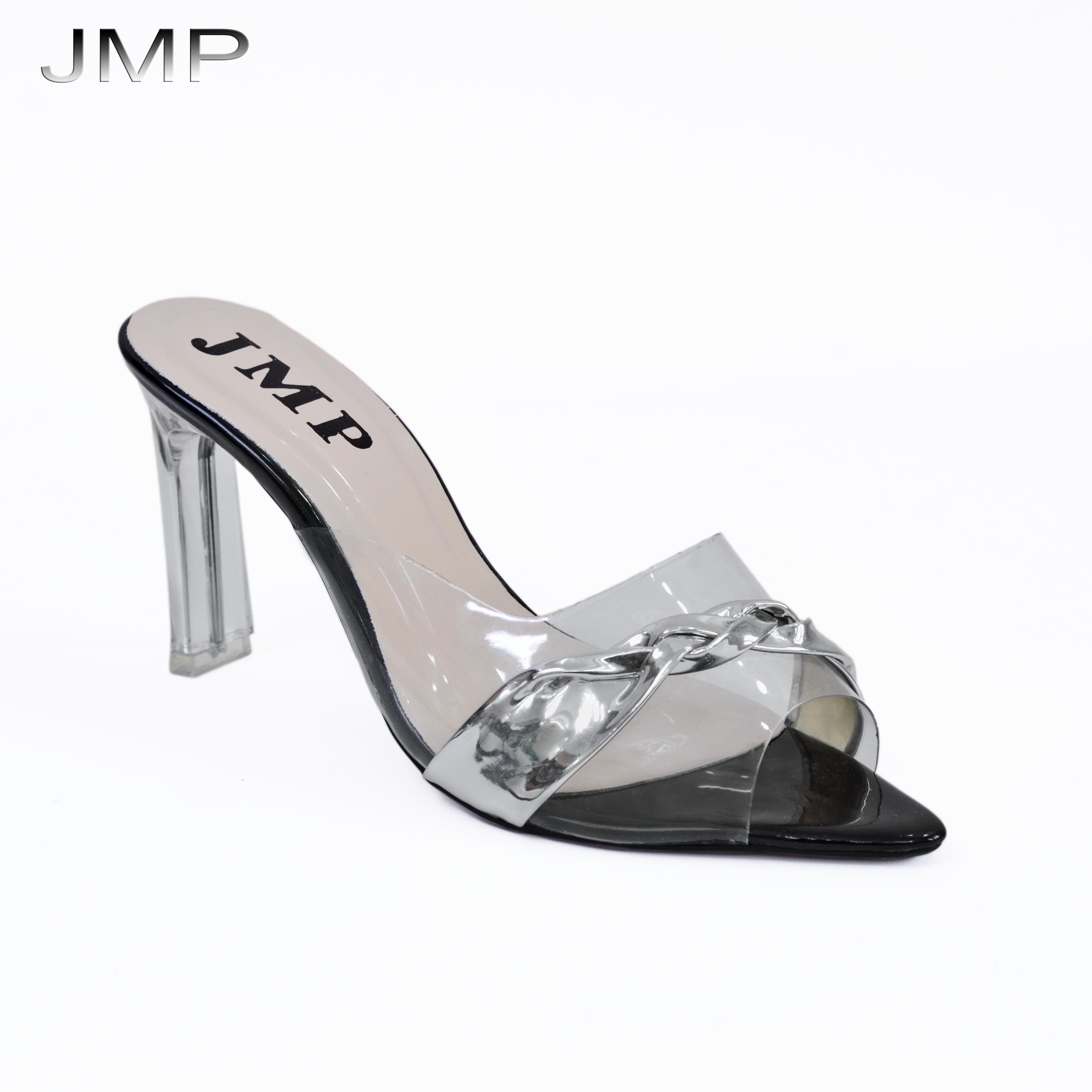 JMP - Giày Cao Gót Quai Trong Mềm Mại Đế Trong Cao 8CM - CH23