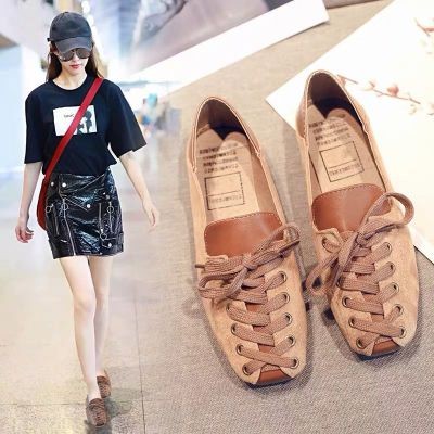 Giày búp bê mũi vuông đế bằng thời trang cho nữ sinh | BigBuy360 - bigbuy360.vn