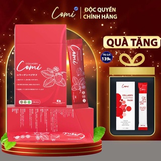 Nước uống đẹp da Collagen COMI công nghệ Nhật Bản, hút nám làm trắng da liệu trình mua 2 tặng 2 hộp mặt nạ