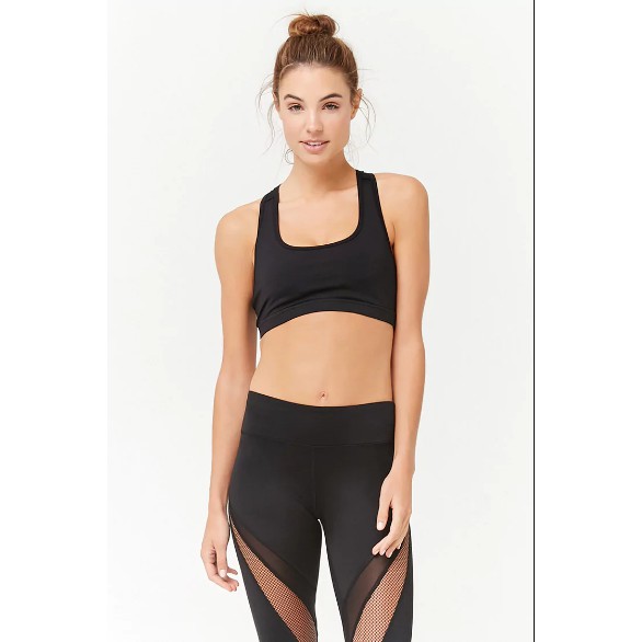 Áo sport bra tập gym F21 auth (Đen)