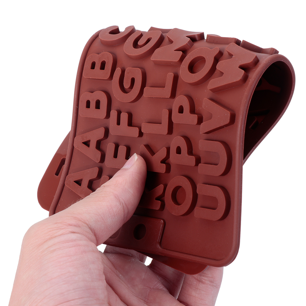 Khuôn Silicone Làm Bánh/Sô Cô La/Kẹo Mềm/Sô Cô La Hình Chữ Cái