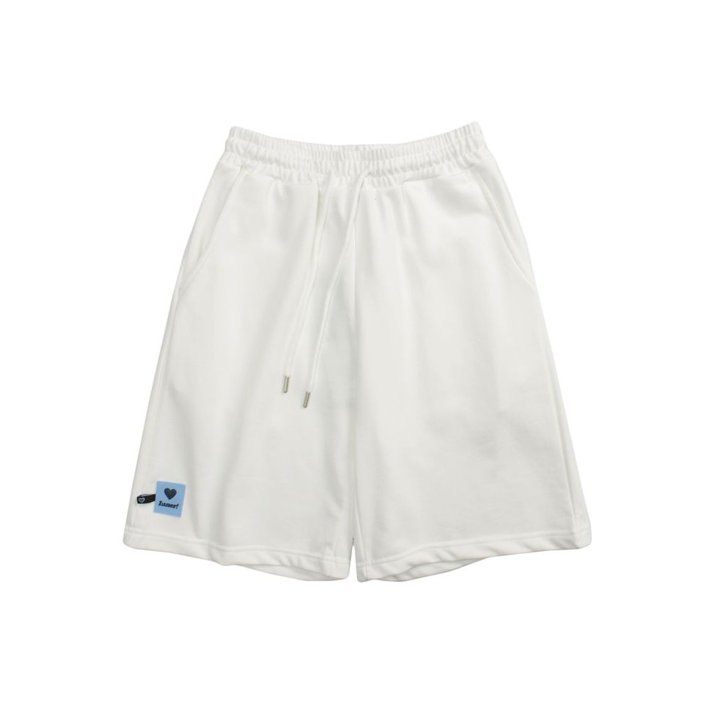 Quần short nỉ Hình Tim inner zk9767 nam nữ 4 màu Đen, Hồng, Xám, Trắng