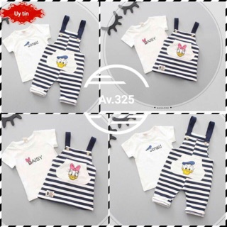 Set yếm vịt donal bé gái