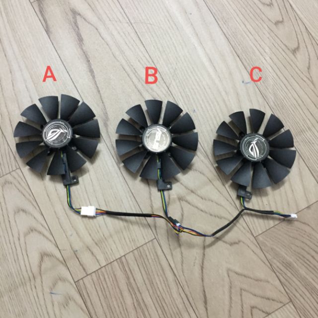 Một cái Asus Strix 3 fan cho Rx480 Rx580 Gtx 1060 1070 1080 1080ti
