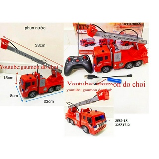 Đồ chơi xe cứu hoả phun nước