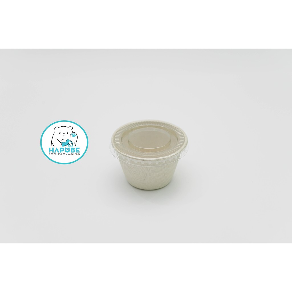 Combo 100 hũ sốt bã mía 2oz 55ml gồm nắp pet BCZ001 PNZ006