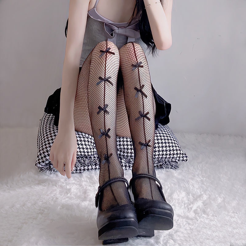 Sexy Hot Stockings Girl Jk Long High Tube Over The Knee Socks Female Black Silk Garter Socks Ripped Pantyhose Fishnet Socks Tide Summer