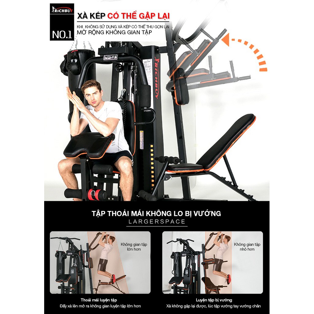 Giàn tập tạ đa năng HQ- 808P